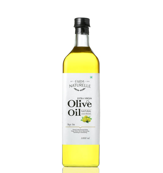 Farm Naturelle Extra Virgin Olive Oil 100% Pure, Natural Extra-Virgin Oil extracted by pressing the finest Spanish Olives (1000 Ml)