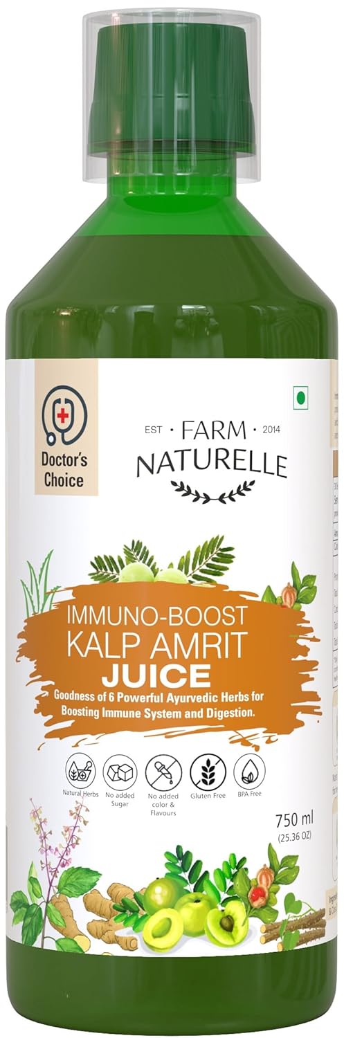 Farm Naturelle - Immuno Boost Juice 750ml | Strengthens the Immune System | Rich in Antioxidants |15 Day's Pack