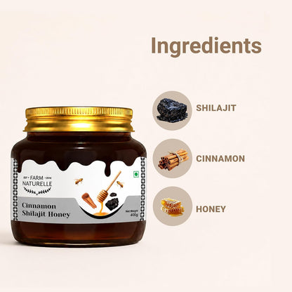 Farm Naturelle Cinnamon Shilajit Honey 400g