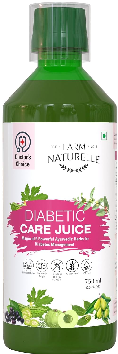 Farm Naturelle - Diabetic Juice 750ml | Manage Blood Sugar Levels | Regulates Insulin Response |15 Day's Pack