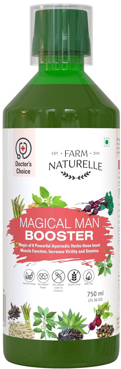 Farm Naturelle - Magical Man Juice 750ml | Supports Men's Health | Boosts Stamina|15 Day's Pack