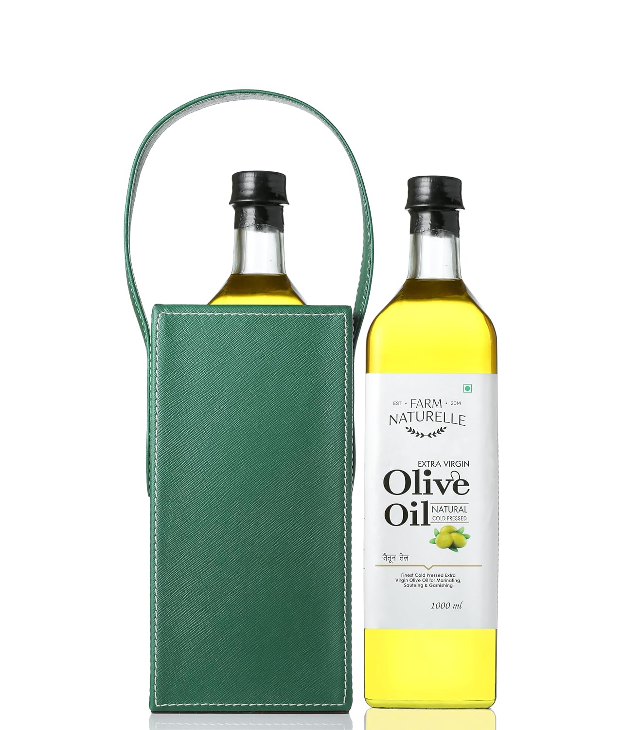 Farm Naturelle Extra Virgin Olive Oil 100% Pure, Natural Extra-Virgin Oil extracted by pressing the finest Spanish Olives (1000 Ml)