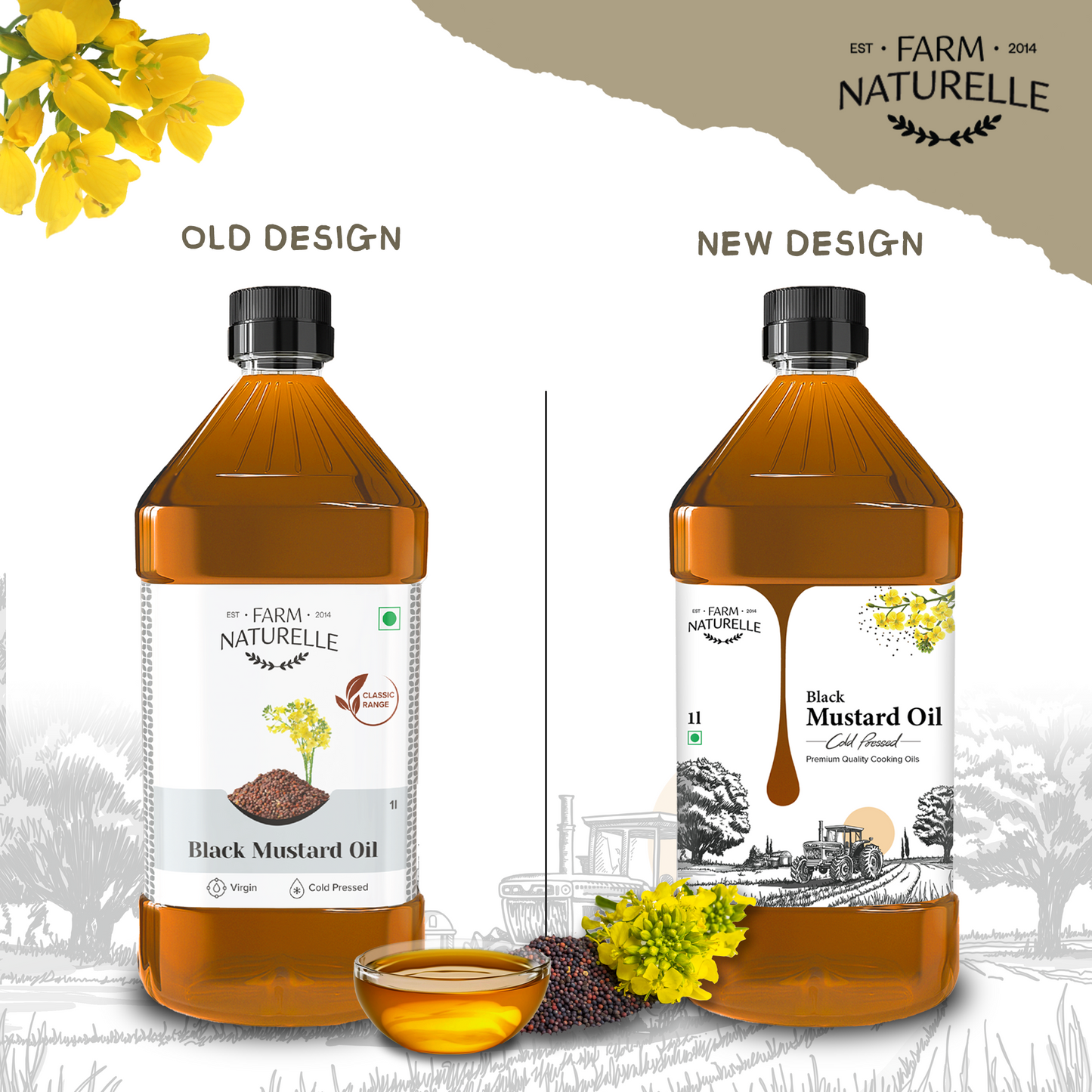 Pure Wood Pressed black Mustard Oil – Best Oil for High-Heat Cooking