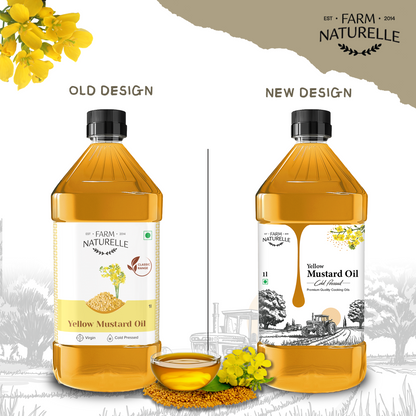 Pure Mustard Oil | Wood-Pressed Yellow Mustard Oil
