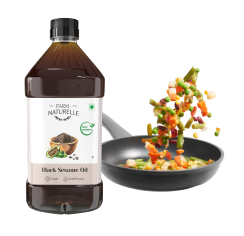 Wood Cold Pressed Black Sesame Oil - 100% Pure Til Ka Tel