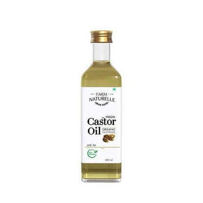 100% Pure Natural Organic Castor Seed Oil (Hindi-Arandi Oil) - Farm Naturelle 