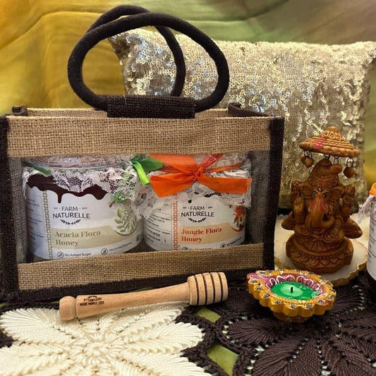 750gx2 in jute bag with dipper - Farm Naturelle