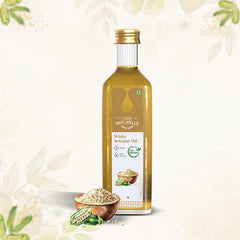 Virgin Cold Pressed White Sesame Seed Cooking Oil - Farm Naturelle 