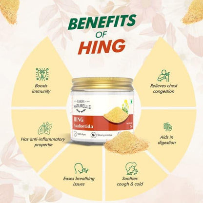 Strongest Aromatic Hing (Asafoetida from Kazakhthan)-100% Pure and Natural Heeng - Farm Naturelle 