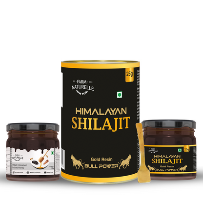 Himalayan Shilajit Resin – Pure Shilajit with Cinnamon Honey 55g Free