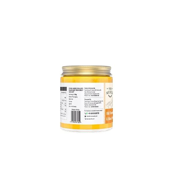 Pure Himalayan Mountain Turmeric (Curcumin) with Black Pepper (Peperine) Powder - Farm Naturelle 