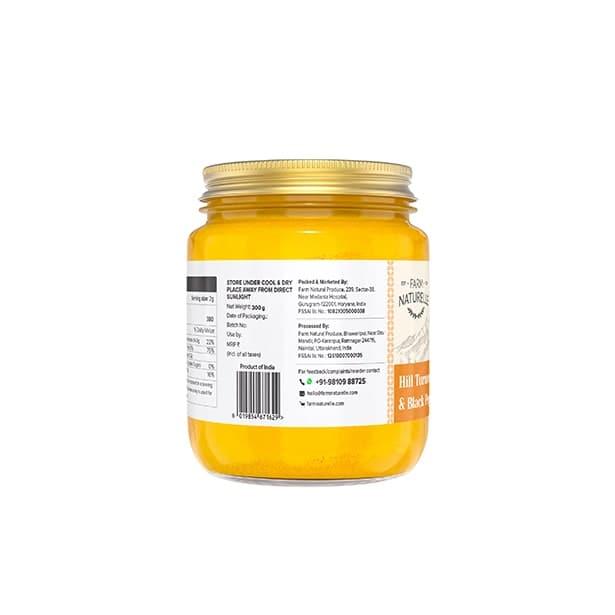 Pure Himalayan Mountain Turmeric (Curcumin) with Black Pepper (Peperine) Powder - Farm Naturelle 