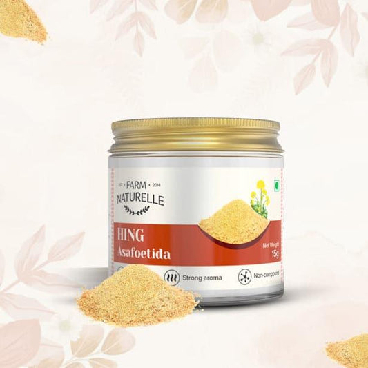 Pure Hing (Asafoetida) – Natural spice for digestion and flavor enhancement.